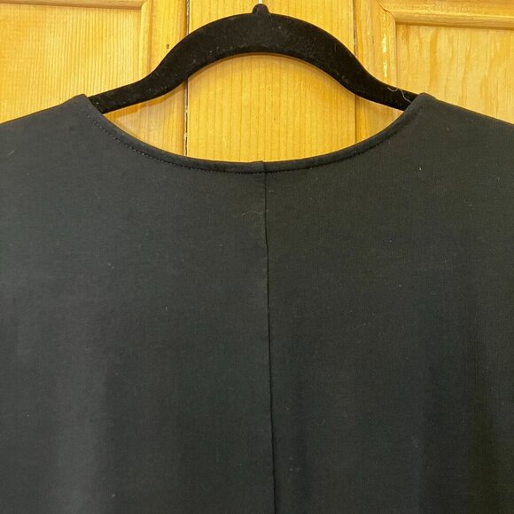 J.Jill Womens Pure Jill Elements Modest Stretch Pima Dress Medium Black SP EXC - Picture 10 of 11